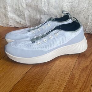 Allbirds Tree Runner Go Women’s Size 9 Light Gray Green Accents Comfort Sneakers